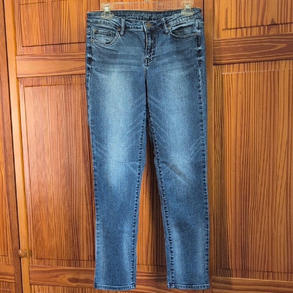 Calvin Klein Blue Ankle Cropped Jeans